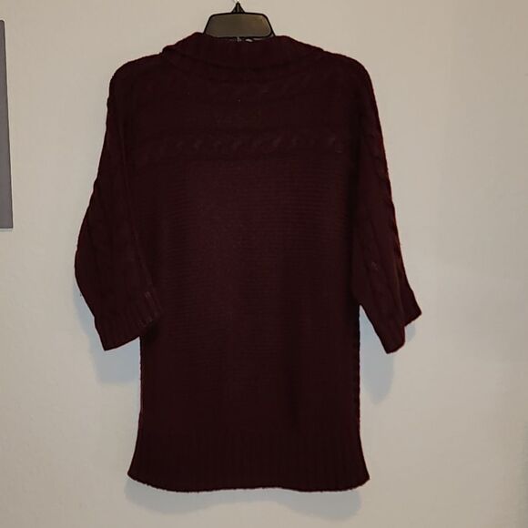 B. MOSS Cardigan Open Sweater Deep Purple - Picture 2 of 5